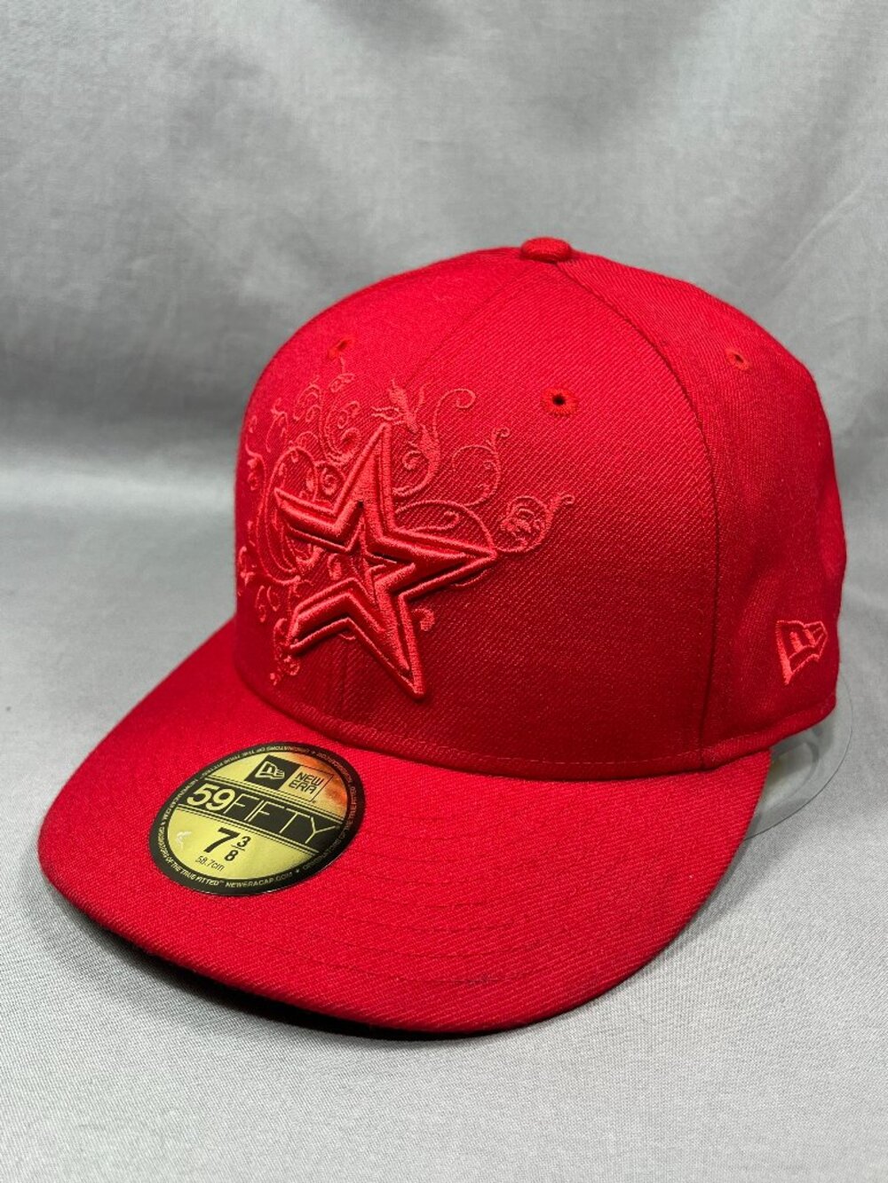 Houston Astros New Era 59fifty Fitted Hat 7 3/8 Red Wool Custom Streetwear Cap